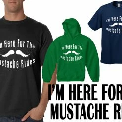 Bewild Here For Mustache Rides T-Shirt