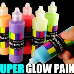 Bewild Next Generation SUPER Glow In The Dark (And Blacklight) Paint Glow & Black Light Paint