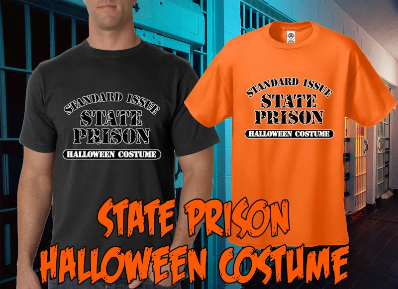 Bewild Halloween Prints Halloween Costume T-shirt - State Prison Halloween Costume T-Shirt 10 Bewild Halloween Prints Halloween Costume T-shirt - State Prison Halloween Costume T-Shirt