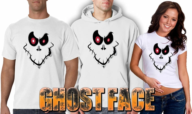 Bewild Haloween T-Shirt - Ghost Face Men's T-Shirt 10 Bewild Haloween T-Shirt - Ghost Face Men's T-Shirt