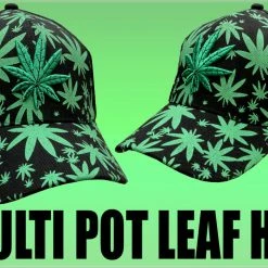 Bewild Multi Pot Leaf Baseball Hat Brimmed Hats 21 Bewild Multi Pot Leaf Baseball Hat Brimmed Hats