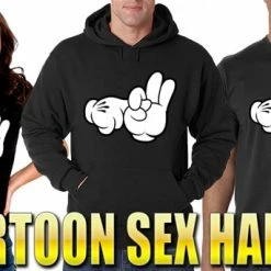 Bewild Cartoon Sex Hands Girl's T-Shirt