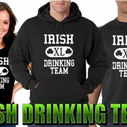 Bewild Unisex Sweatshirts & Long Sleeve St. Patrick's Day Irish Drinking Team Adult Hoodie