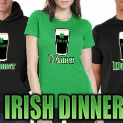 Bewild St. Patrick's Day Irish Dinner Men's T-Shirt Men's T-Shirts 17 Bewild St. Patrick's Day Irish Dinner Men's T-Shirt Men's T-Shirts