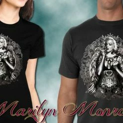 Bewild Cool Funny & Offensive Marilyn Monroe Hollywood Tattoo Girl's T-Shirt