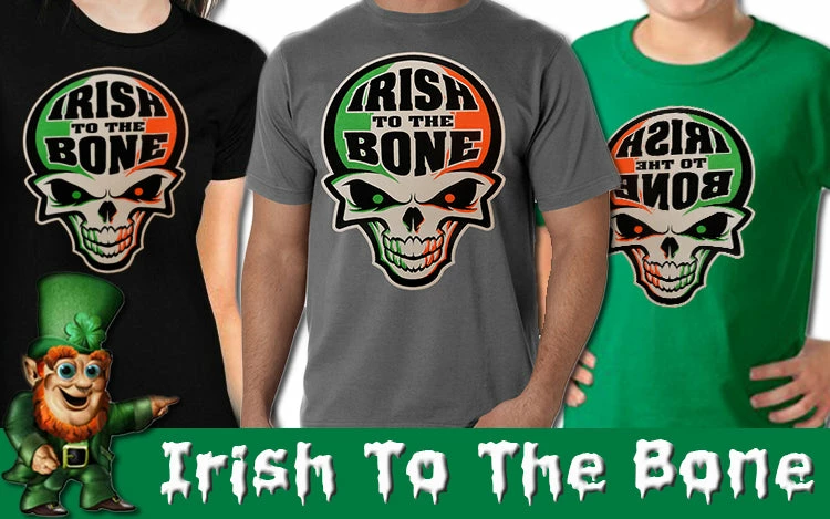 Bewild St.Patricks Day Irish To The Bone Kid's T-Shirt 14 Bewild St.Patricks Day Irish To The Bone Kid's T-Shirt