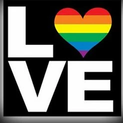 Bewild Positive Reinforcement Love Rainbow Heart Adult Hoodie