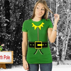 Bewild Elf T-Shirt - Girl's Elf T-Shirt (Kelly Green) Holiday Prints 21 Bewild Elf T-Shirt - Girl's Elf T-Shirt (Kelly Green) Holiday Prints