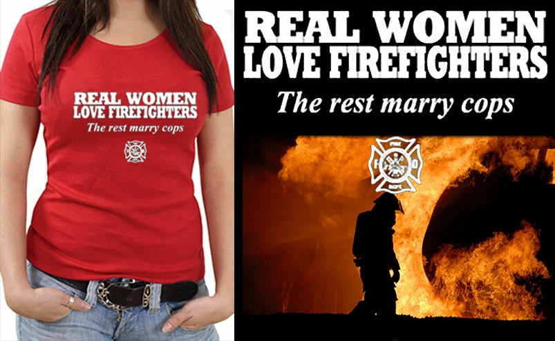 Bewild Real Women Love Firefighters Girl's T- Shirt 10 Bewild Real Women Love Firefighters Girl's T- Shirt