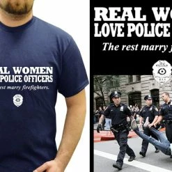 Bewild Positive Reinforcement Real Women Love Police Officers Men's T- Shirt 21 Bewild Positive Reinforcement Real Women Love Police Officers Men's T- Shirt