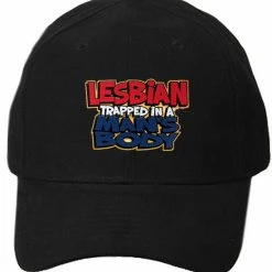 Bewild Lesbian Trapped In A Man's Body Baseball Hat Brimmed Hats