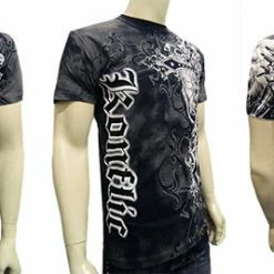 Bewild Konflic Mens Giant Cross Muscle T-Shirt (Black)