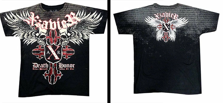 Bewild Xzavier Super Duper Cross Skulls Men's T- Shirt (Black) 9 Bewild Xzavier Super Duper Cross Skulls Men's T- Shirt (Black)