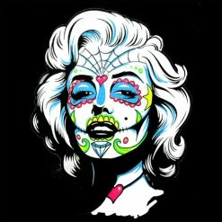 Bewild Marilyn Monroe Sugar Skull Face Adult Hoodie