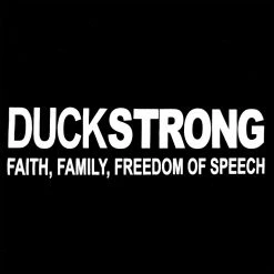 Bewild DuckStrong Faith, Family, Freedom Of Speech Adult Hoodie Cool Funny & Offensive