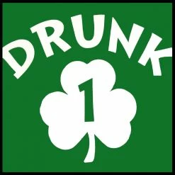 Bewild Drunk 1 Irish Shamrock Adult Hoodie St.Patricks Day
