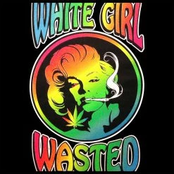 Bewild Marilyn Monroe - White Girl Wasted Girl's T-Shirt Cool Funny & Offensive