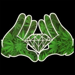 Bewild Cartoon Hands Pot Leaf Diamond Men's T-Shirt Cool Funny & Offensive 25 Bewild Cartoon Hands Pot Leaf Diamond Men's T-Shirt Cool Funny & Offensive