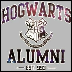 Bewild Hogwarts Alumni Galaxy Crewneck Sweatshirt
