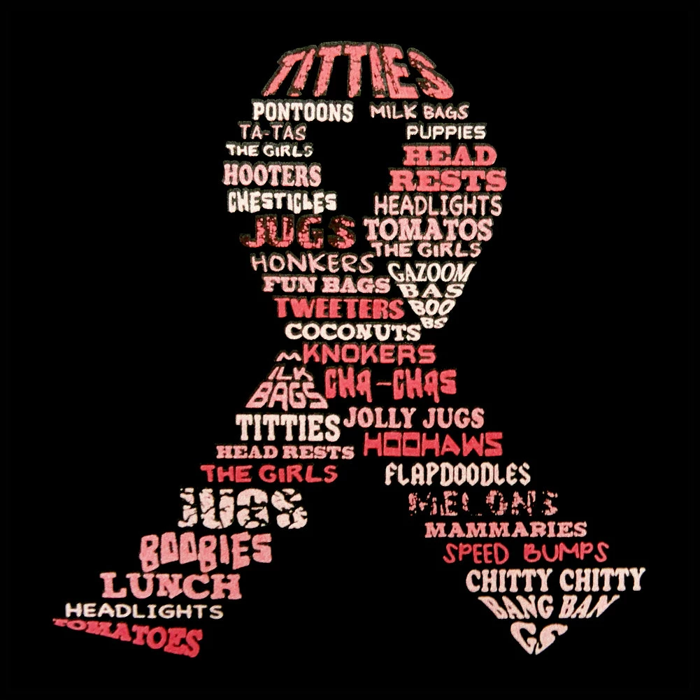 Bewild Breast Cancer Awareness "Words" Men's T-Shirt 14 Bewild Breast Cancer Awareness "Words" Men's T-Shirt