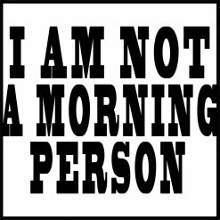 Bewild I Am Not A Morning Person Cara Delevingne Vogue Girl's T-Shirt Cool Funny & Offensive
