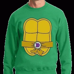 Bewild Halloween Prints Turtle Costume With Letter Buckle Crewneck Sweatshirt 23 Bewild Halloween Prints Turtle Costume With Letter Buckle Crewneck Sweatshirt