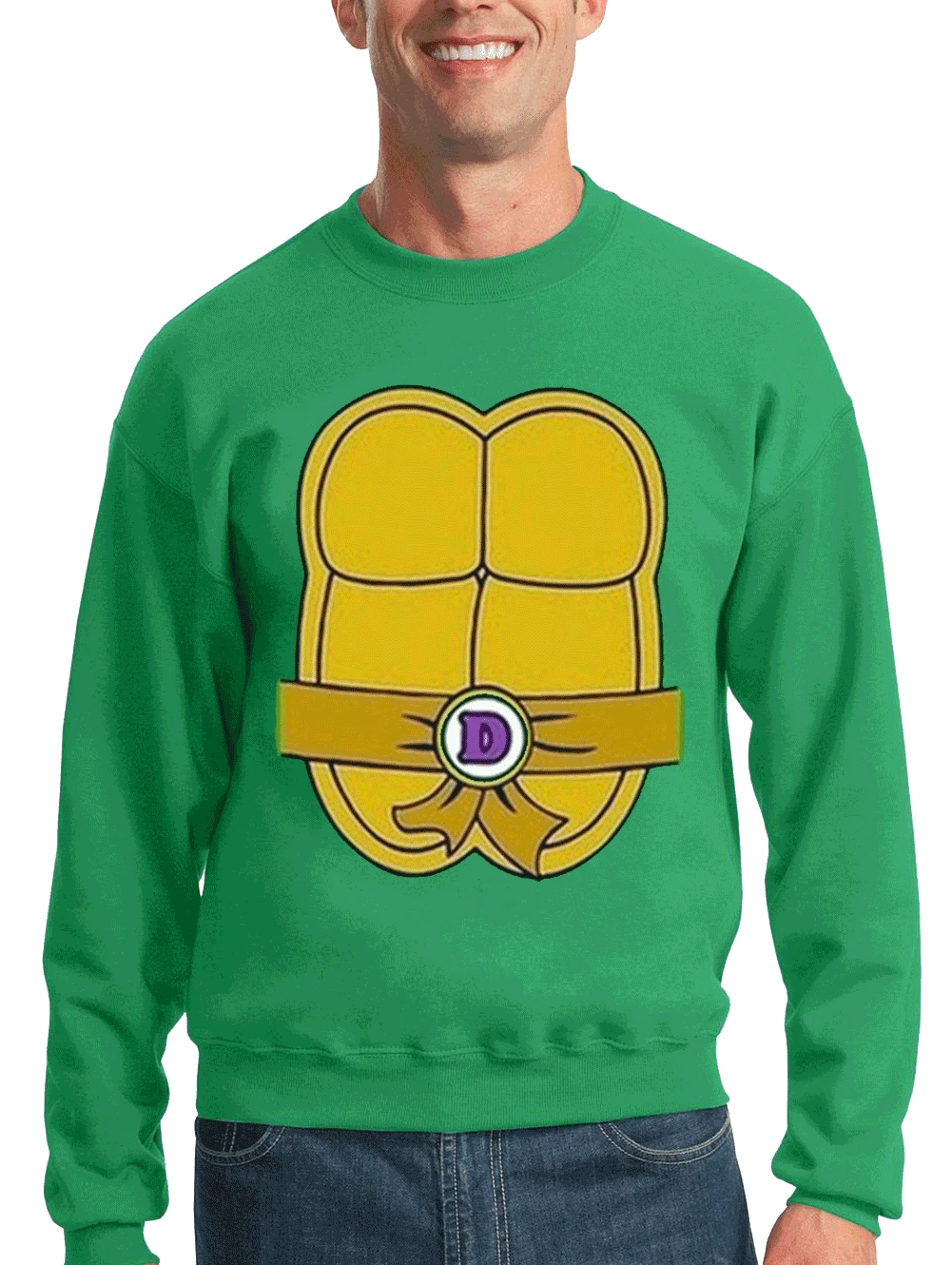 Bewild Halloween Prints Turtle Costume With Letter Buckle Crewneck Sweatshirt 13 Bewild Halloween Prints Turtle Costume With Letter Buckle Crewneck Sweatshirt