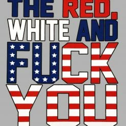 Bewild Red, White & F*ck You Thermal Shirt Nationality & Ethnic