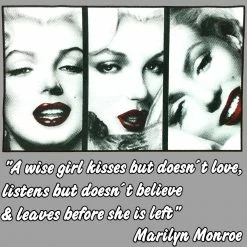 Bewild Wise Girl Marilyn Quote Adult Crewneck