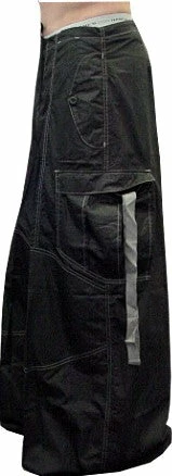 Bewild Unisex 40 " Wide Leg UFO Pants (Black/Grey)