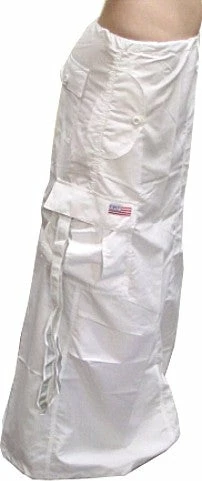 Bewild Ufo Utility Cargo Skirt (Blacklight Responsive Super White) UFO Skirts & Coveralls