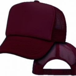 Bewild Vintage Trucker Hats - Solid Burgundy Trucker Cap