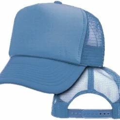 Bewild Vintage Trucker Hats - Solid Light Blue Trucker Cap