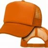 Bewild Vintage Trucker Hats - Solid Orange Trucker Cap