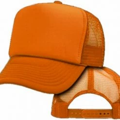 Bewild Vintage Trucker Hats - Solid Orange Trucker Cap