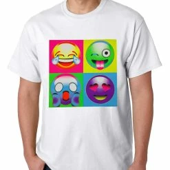 Bewild Block Print Emoji Faces Mens T-shirt Cool Funny & Offensive 9 Bewild Block Print Emoji Faces Mens T-shirt Cool Funny & Offensive