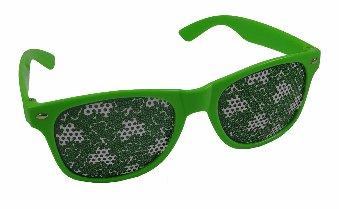 Bewild Wayfarer Sunglasses With Mini Shamrock Pattern 5 Bewild Wayfarer Sunglasses With Mini Shamrock Pattern