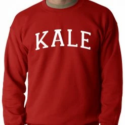 Bewild Hip-Hop Inspired Clothing White Print Kale Adult Crewneck