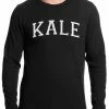 Bewild White Print Kale Thermal Shirt