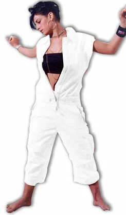 Bewild White UFO Short Coveralls (Unisex) UFO Skirts & Coveralls