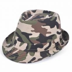 Bewild Woodland Camouflage Fedora Hat Buckets & Fedoras