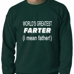 Bewild Worlds Greatest Farter Adult Crewneck