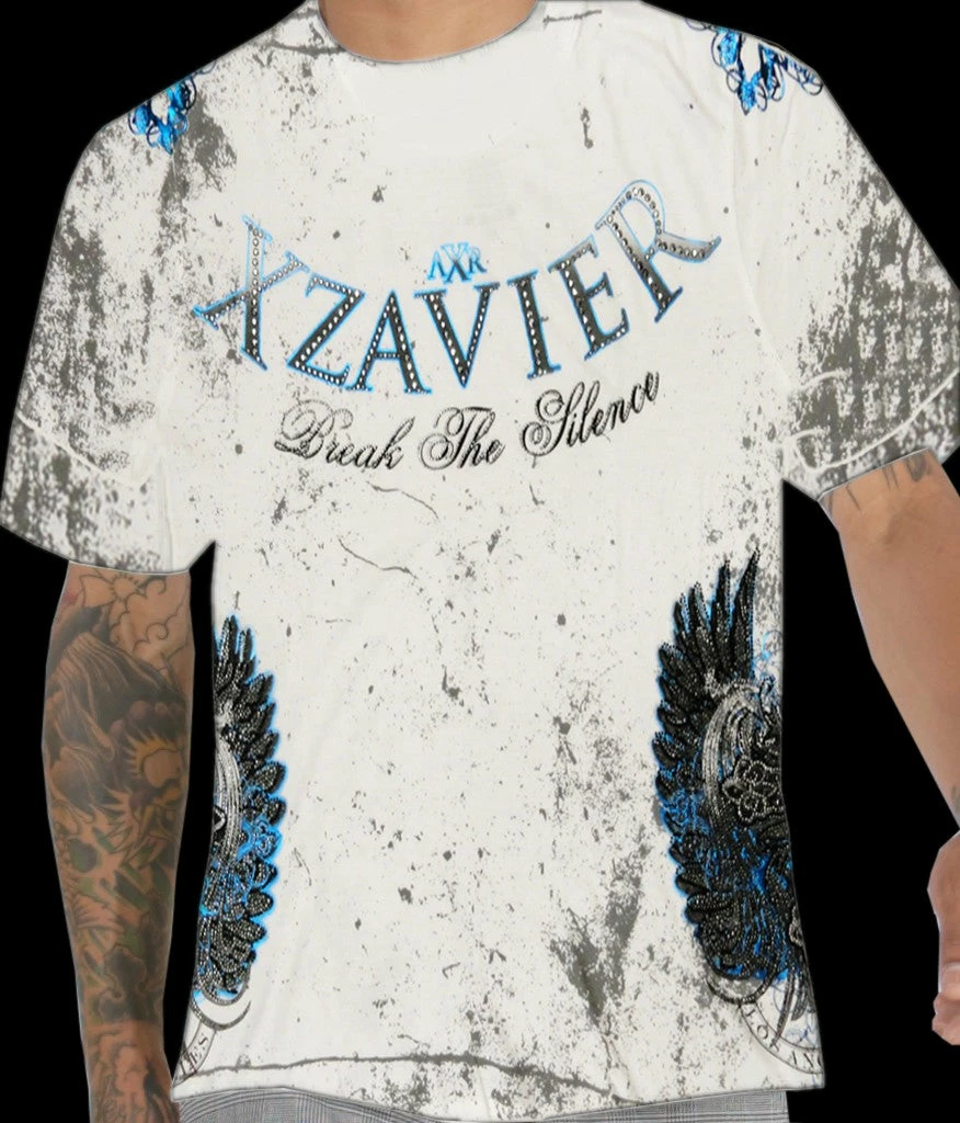 Bewild Xzavier "Break The Silence" Couture T-Shirt (White) 6 Bewild Xzavier "Break The Silence" Couture T-Shirt (White)