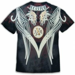 Bewild Xzavier Guilded Tribal Couture Rhinestone T-Shirt