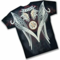 Bewild Xzavier Guilded Tribal Couture Rhinestone T-Shirt