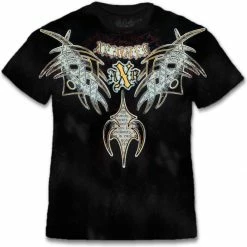 Bewild Xzavier Guilded Tribal Couture Rhinestone T-Shirt