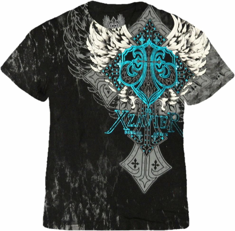 Bewild Xzavier "Nobel Winged Cross" T-Shirt (Black) 3 Bewild Xzavier "Nobel Winged Cross" T-Shirt (Black)