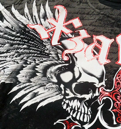 Bewild Xzavier Super Duper Cross Skulls Men's T- Shirt (Black) 6 Bewild Xzavier Super Duper Cross Skulls Men's T- Shirt (Black)