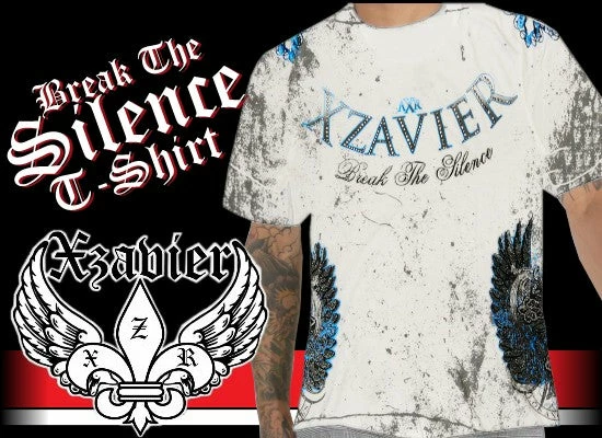 Bewild Xzavier "Break The Silence" Couture T-Shirt (White) 12 Bewild Xzavier "Break The Silence" Couture T-Shirt (White)
