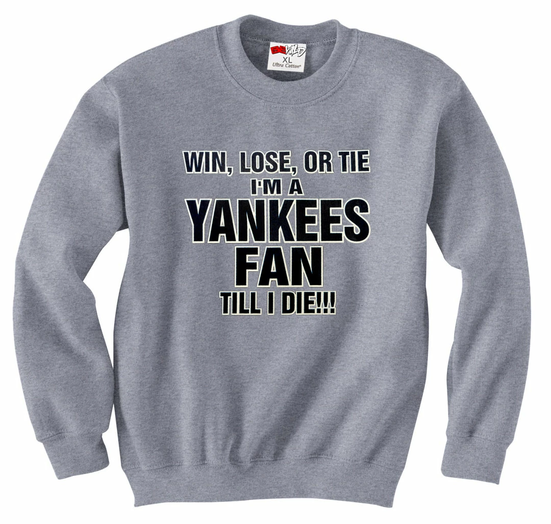 Bewild Yankee Fan Till I Die Adult Crewneck Sport Inspiration 5 Bewild Yankee Fan Till I Die Adult Crewneck Sport Inspiration